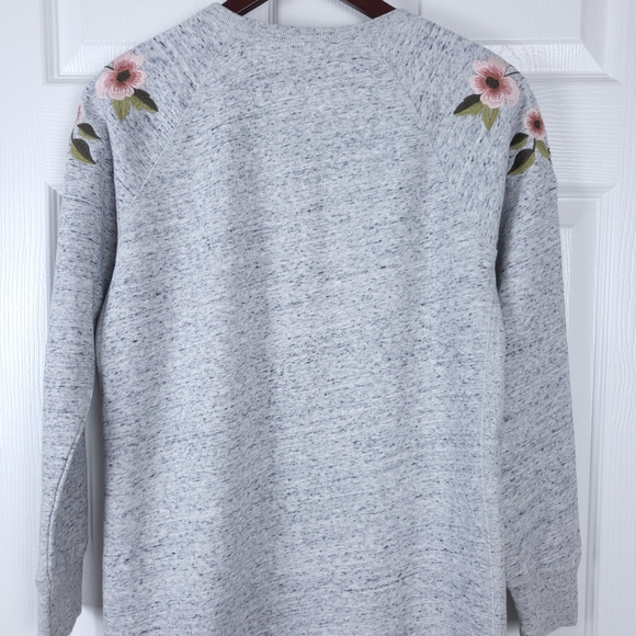 Abercrombie & Fitch Embroidered Floral Sweatshirt Dress - Picture 4 of 11